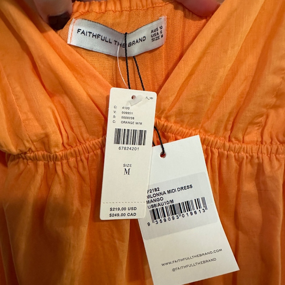 Faithful the Brand Wilonna Midi Dress - Mango - Picture 6 of 10